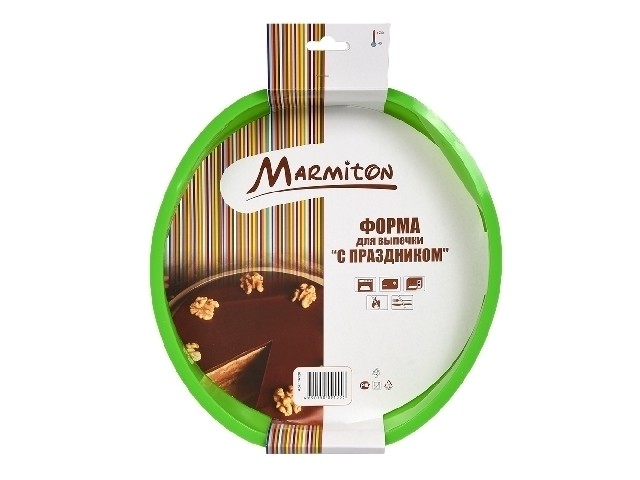 Форма для выпечки из силикона С праздником 27,5х5см MARMITON 16120